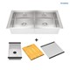 Combo Chậu rửa chén 2 hố HAFELE 567.94.023 & Phụ kiện 